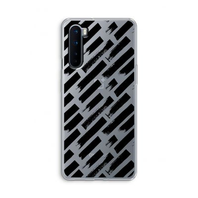 Zwarte vegen: OnePlus Nord Transparant Hoesje