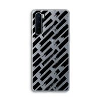 Zwarte vegen: OnePlus Nord Transparant Hoesje