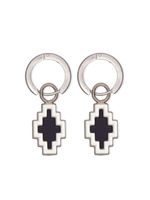 Marcelo Burlon County of Milan boucles d'oreilles pendantes à pendentif croix - Argent