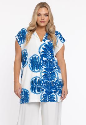 Yoek Tuniek mouwloos wijd | Indigo | Maat 54/56