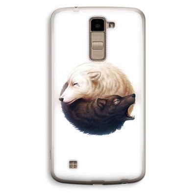 Yin Yang Wolves: LG K10 (2016) Transparant Hoesje