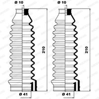 Stuurhoes, stuureenheid MOOG, Inbouwplaats: Vooras links en rechts, u.a. für VW, Seat - thumbnail