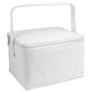 Kleine koeltas voor lunch wit 20 x 14 x 12 cm 3.5 liter   -