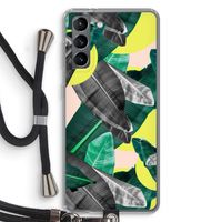 Fantasie jungle: Samsung Galaxy S21 Transparant Hoesje met koord