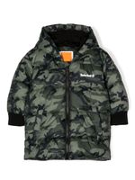 Timberland Kids doudoune à imprimé camouflage - Vert