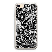 Vexx Black Mixtape: iPhone 7 Transparant Hoesje