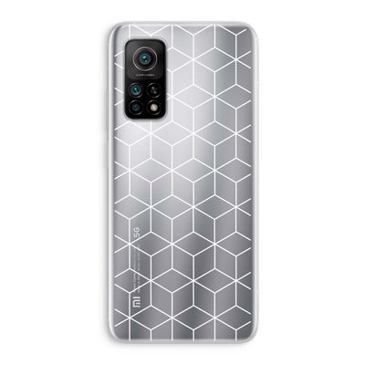 Zwart-witte kubussen: Xiaomi Mi 10T 5G Transparant Hoesje