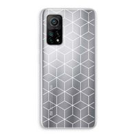 Zwart-witte kubussen: Xiaomi Mi 10T 5G Transparant Hoesje