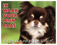 Chihuahua Langhaar Zwart Waakbord