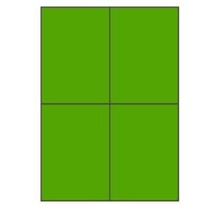Groene A4 etiketten 105 x 148 mm 100 vel huismerk