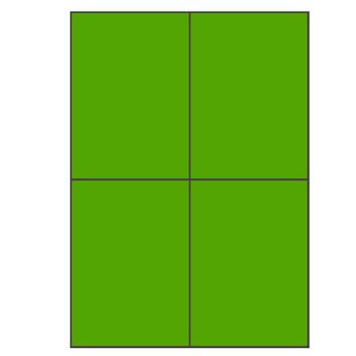 Groene A4 etiketten 105 x 148 mm 100 vel huismerk