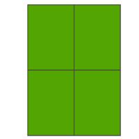 Groene A4 etiketten 105 x 148 mm 100 vel huismerk