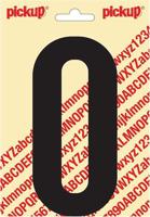 Plakletter Nobel Sticker letter O zwart Pickup - Pickup