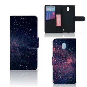 Nokia 1 Plus Book Case Stars