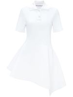 JW Anderson robe en coton à col polo - Blanc