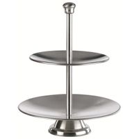 Excellent Houseware Etagere 2 Laags Rvs - thumbnail