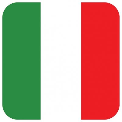 15x Bierviltjes Italiaanse vlag vierkant
