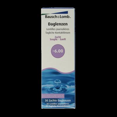 Bausch & Lomb Daglenzen -6.00 30 Stuks Bausch & Lomb Daglenzen -6.00 30 Stuks