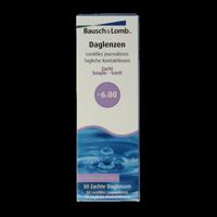 Bausch & Lomb Daglenzen -6.00 30 Stuks