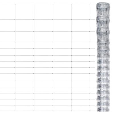 Hek 50x1,6 m gegalvaniseerd staal zilverkleurig