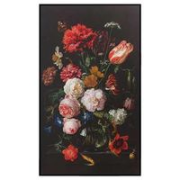 Schilderij Stilleven met bloemen - multikleur - 118x70 cm - Leen Bakker - thumbnail