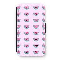 Smiley watermeloenprint: iPhone XS Flip Hoesje