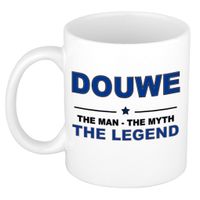 Douwe The man, The myth the legend cadeau koffie mok / thee beker 300 ml Douwe The man, The myth the legend cadeau koffie mok / thee beker 300 ml