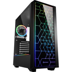 Sharkoon RGB LIT 100 tower behuizing USB 3.2, Window-Kit