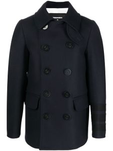 DSQUARED2 manteau croisé en laine - Bleu