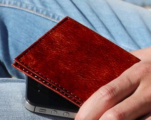 Dynomighty Tyvek Billfold - Brown Leather