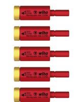 Wiha Momentset easyTorque adapter electric | voor slimBits en slimVario® houder | 5-delig | in blister - 41479 - 41479