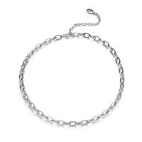 CO88 8CN-26205 Ketting Ovaal staal zilverkleurig 40-47 mm