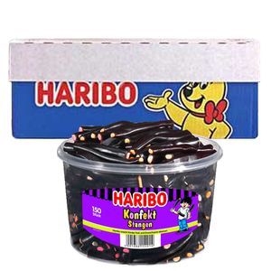 Haribo - Dropstaven (Konfekt Stangen) - 6x 150 stuks