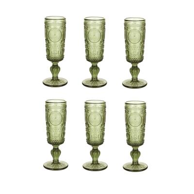 Set van bekers Home ESPRIT Groen Kristal 135 ml (6 Stuks) Set van bekers Home ESPRIT Groen Kristal 135 ml (6 Stuks)