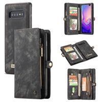 Caseme 2-in-1 Multifunctionele Samsung Galaxy S10 Wallet Case - Zwart - thumbnail