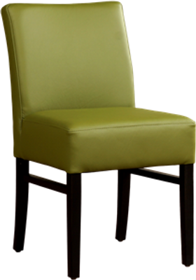 Groene leren landelijke eetkamerstoel Hold - Toledo Leer Apple Green (groen leer)