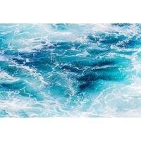 Inductiebeschermer - Blauw water - 76x52 cm - thumbnail