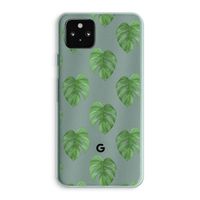 Monstera leaves: Google Pixel 5a 5G Transparant Hoesje