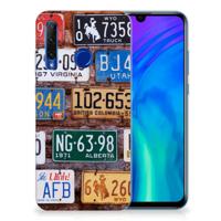 Honor 20 Lite | Siliconen hoesje | met foto Kentekenplaten