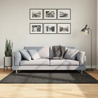 VidaXL Vloerkleed istan hoogpolig glanzend 120x170 cm antracietkleurig