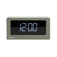 Karlsson - Table clock Boxed LED jungle green