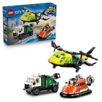 LEGO City 3-in-1 60505 Modulaire set: vliegtuig, hulptruck en hovercraft - Speelgoed voor 7-jarigen