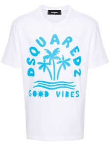 DSQUARED2 t-shirt à logo imprimé - Blanc