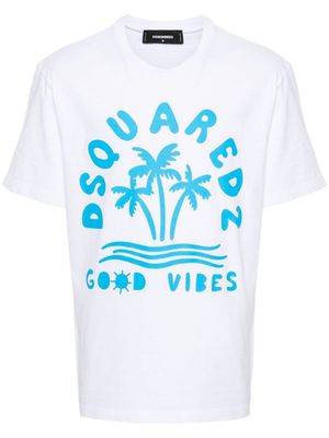 DSQUARED2 t-shirt à logo imprimé - Blanc