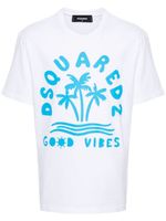 DSQUARED2 t-shirt à logo imprimé - Blanc