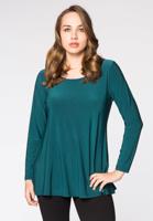 Yoek Shirt flare long sl | Groen | Maat XL Yoek Shirt flare long sl | Groen | Maat XL