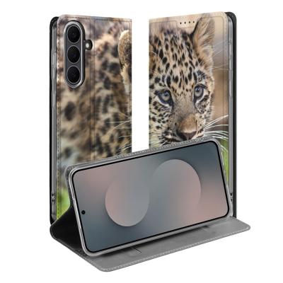 Samsung Galaxy S25 FE | Standcase | Hoesje Baby Luipaard