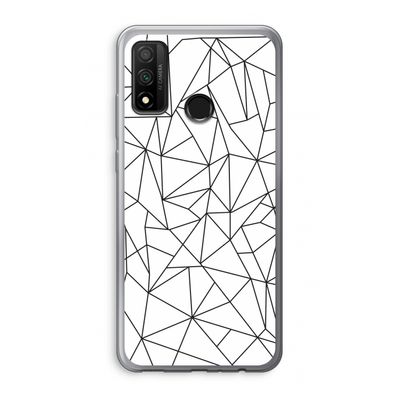 Geometrische lijnen zwart: Huawei P Smart (2020) Transparant Hoesje