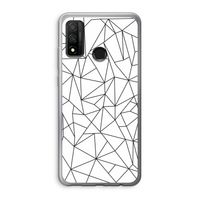 Geometrische lijnen zwart: Huawei P Smart (2020) Transparant Hoesje
