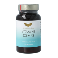 Vitamine D3 K2 uit zee 90 Vegetarische capsules